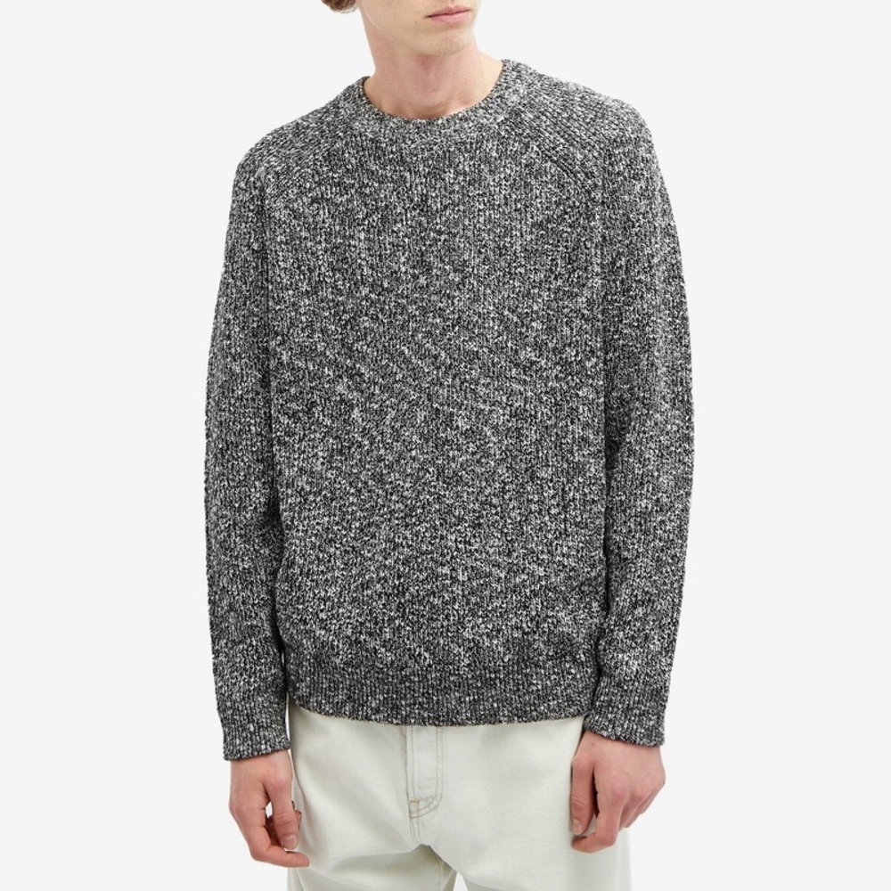 NN07 Men's Jacobo Boucle Jumper in Black Large